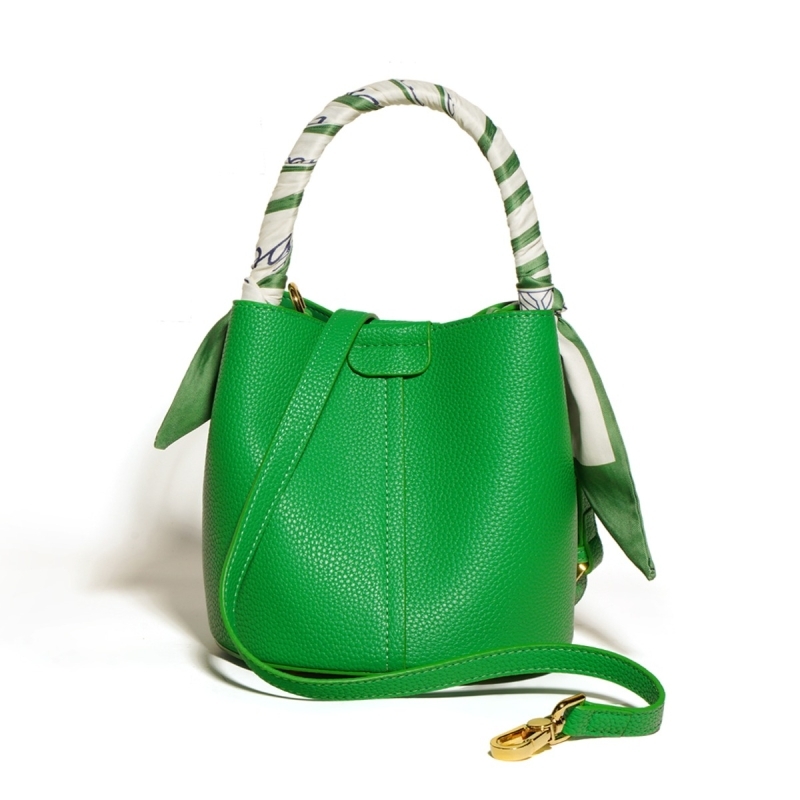 Green Leather Bucket Handbags