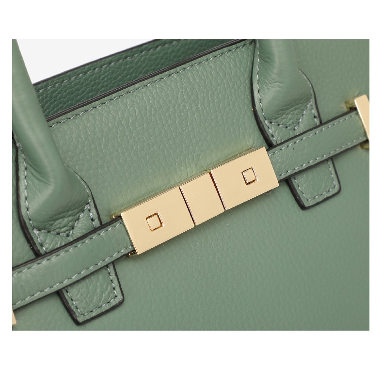 Grey Leather Satchel Handbags