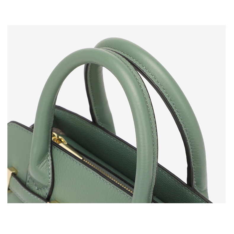 Grey Leather Satchel Handbags