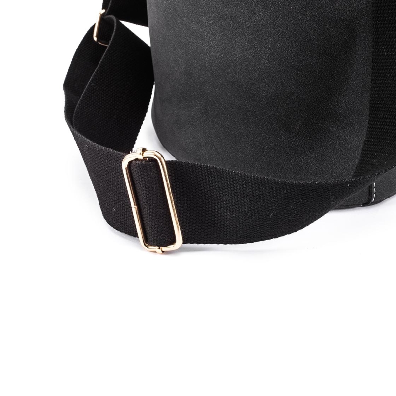 Black Adjustable Wide Strap Over the Shoulder Bags