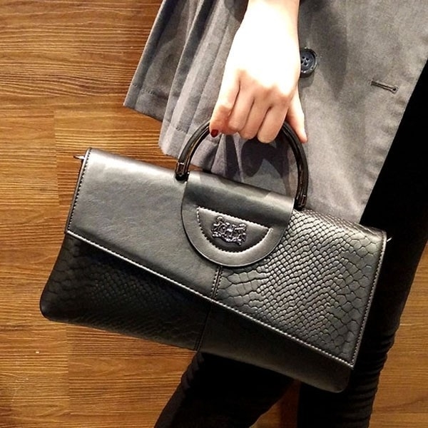 XingChen Shiny Patent Women Faux Leather Handbags Crossbody Bag Top Handle  Purse | eBay