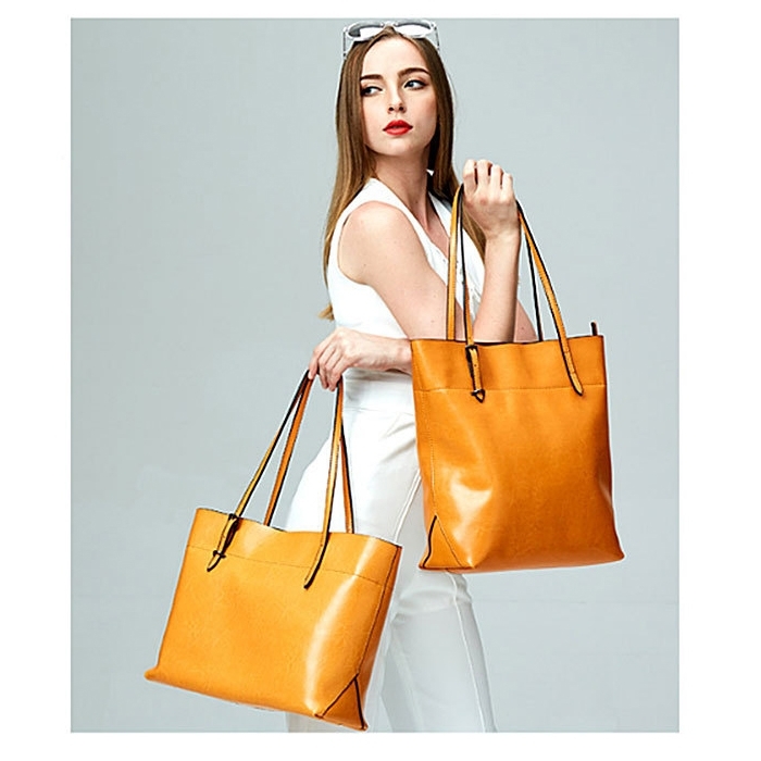 Leather Handled Bag, Classic Tote, Shopper