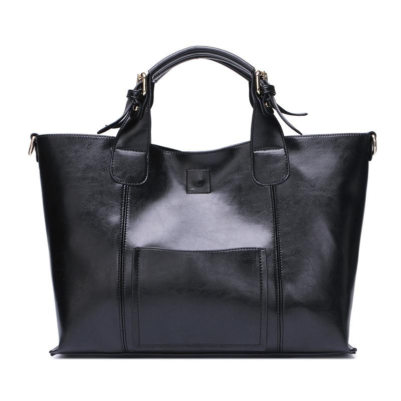 Champange Leather Tote Bags Inner Pouch Women's Work Bags