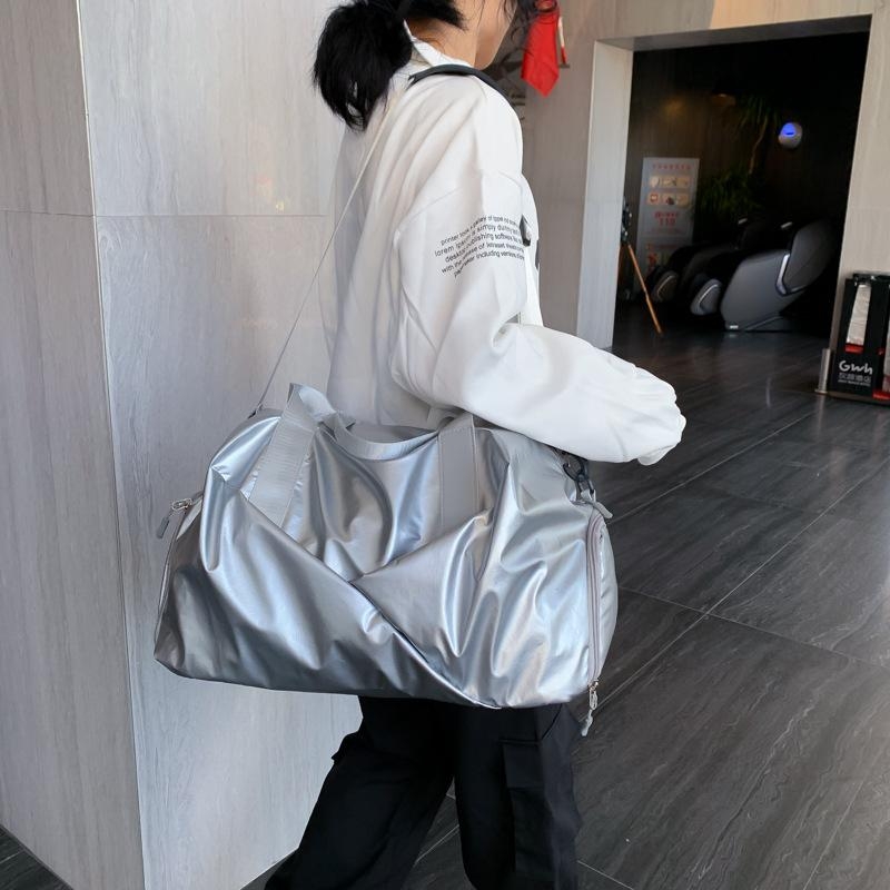 Silver Waterproof Ladies Gym Bag Sports Travel Bag | Baginning