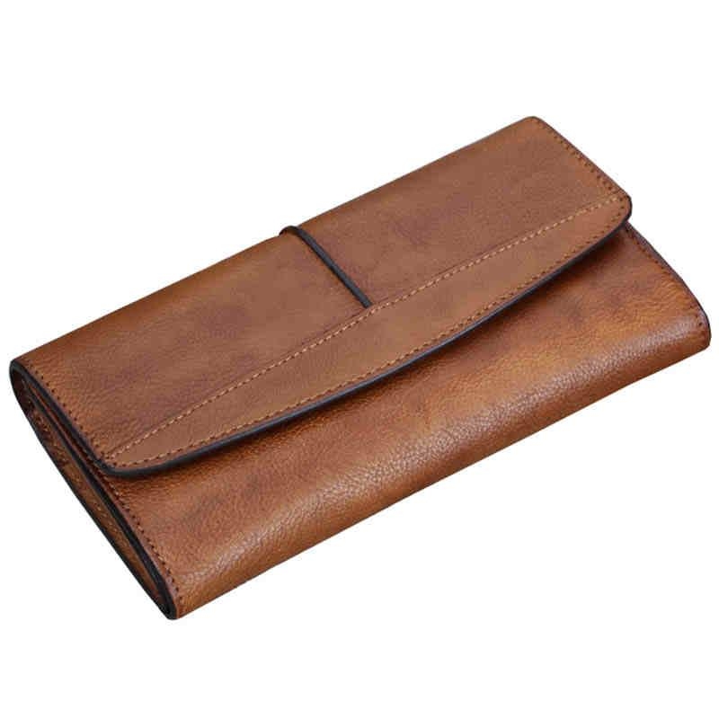 Yellow Handcrafted Wallet Cowhide Leather Wallet Vintage Wallet