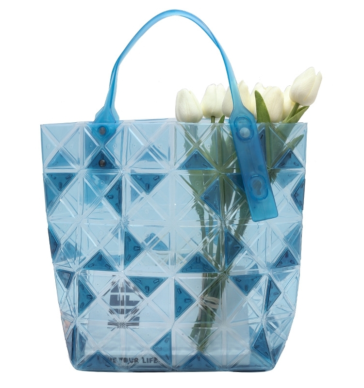 Blue Clear Jelly Tote Bag