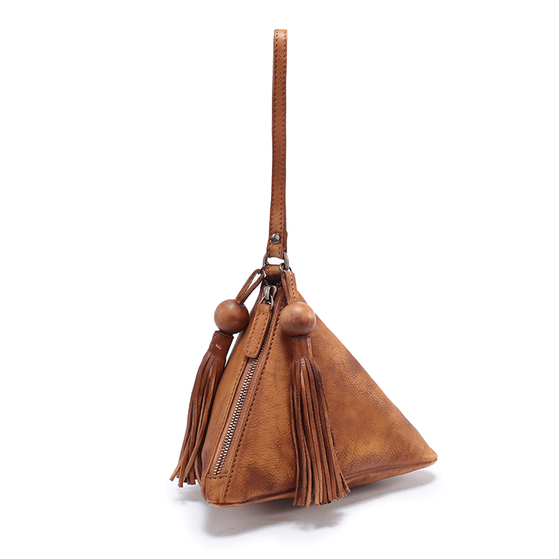 Medium Triangle Bag – KT Leather Designs