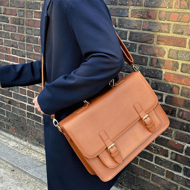 White Genuine Leather Messenger Bags Women's Crossbody Large Handbags