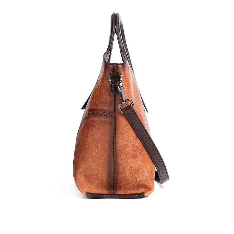 Bag Vintage Leather Shoulder Purse Brown Women Crossbody Satchel Genuine New