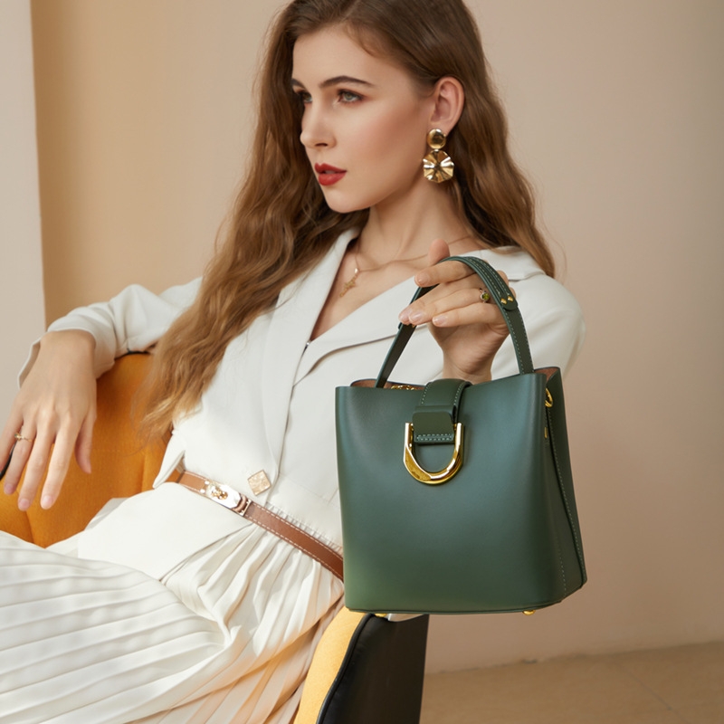 New Fashion Womens Real Leather large Handbag Shoulder tote Bag | Leather, Green  leather handbag, Soft leather handbags