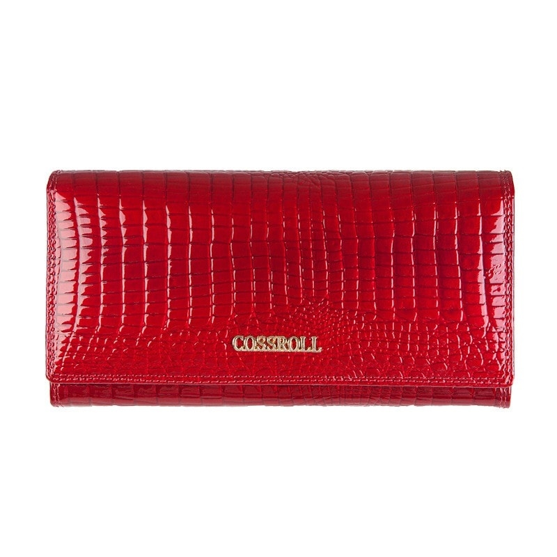 Women's Red Alligator Effect Fashion Wallet