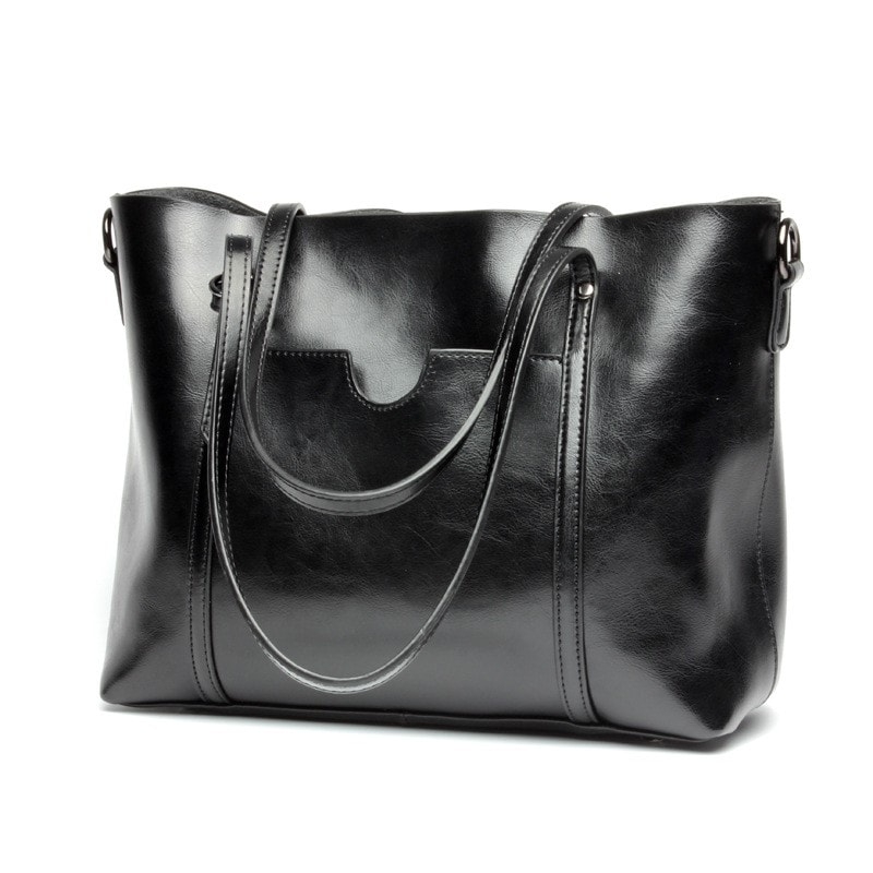 Black Classy Genuine Leather Side Bags