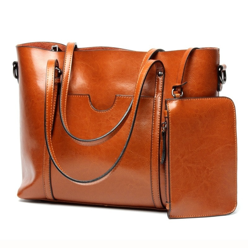 Navy Classy Genuine Leather Side Bags