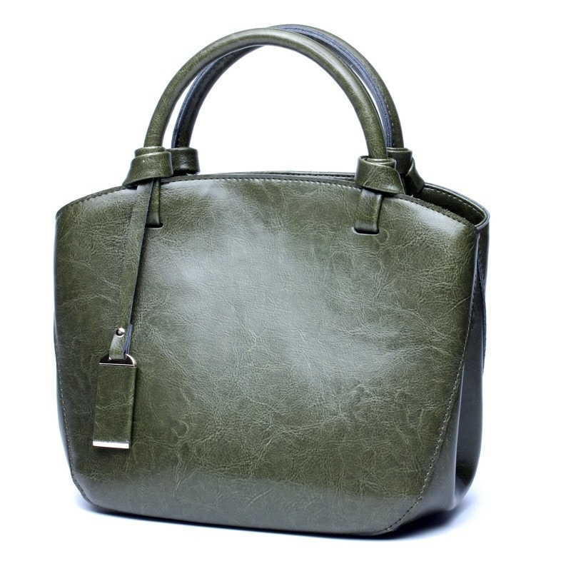 Women's Maroon Genuine Leather handbags Vintage Mini Tote Bags