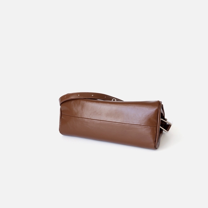 Brown Leather Messenger Bag Vintage Flap Crossbody Purse 