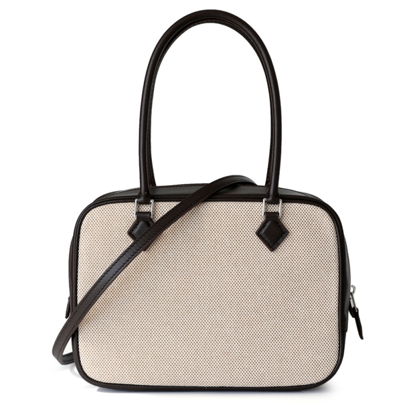 White Leather Top Handle Retro Crossbody Handbags with Zip