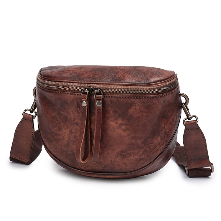 Cilela Brown Ring-Accent Large Saddle Leather Crossbody Bag, Best Price  and Reviews