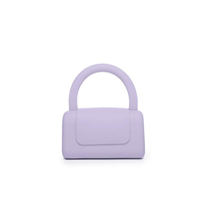 Purple Satchel Handbag Wide Strap Crossbody Bag Flap Jelly Bags