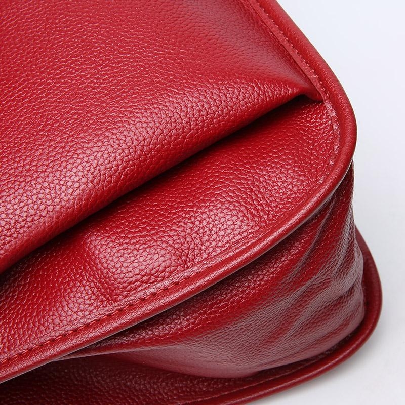 Pink Leather Hobo Bags Shoulder Handbags for Office Lady