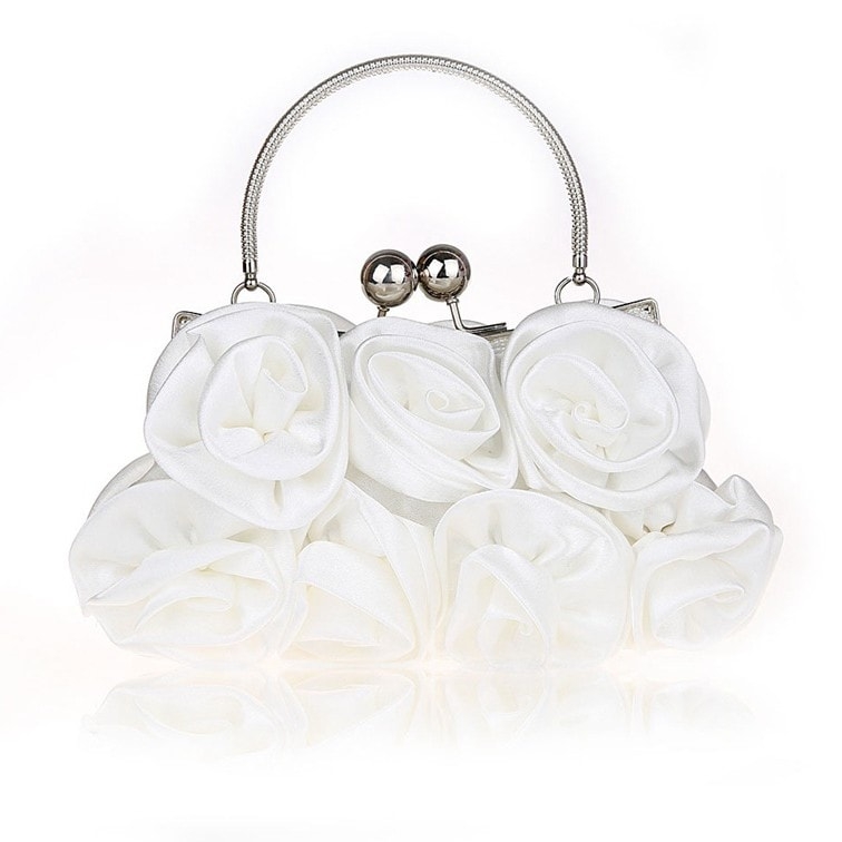 White Rose Fashion Evening Bags 