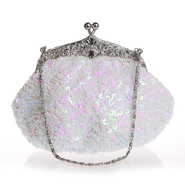 Black Fashion Bead Sequin Clutch Bags Evening Bags