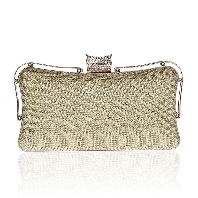 Gold Evening Bag Hand Clutch Purse for Party