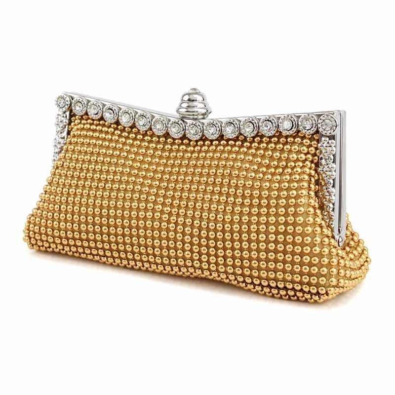 Buy PURSEO Party, Women's/Girls Casual Red Clutch Bag Purse Handbag Wedding  Bridal Gathering Functions (Gold) Online at Best Prices in India - JioMart.