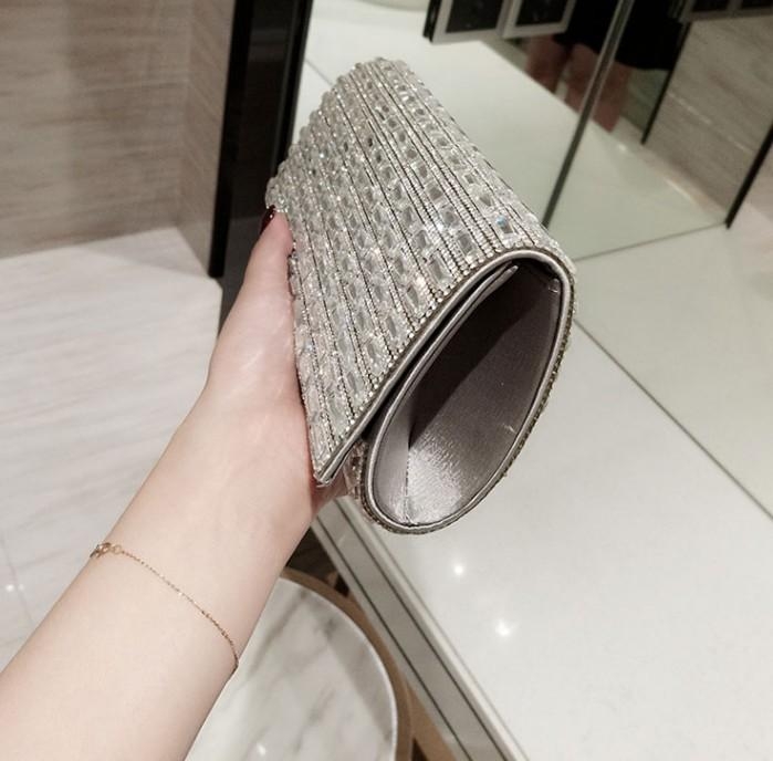 Silver Tote Evening Bag Pu Leather Shoulder Underarm Bags for Women Fashion  Female Handbags Luxury Ladies Small Clutches Purse - AliExpress