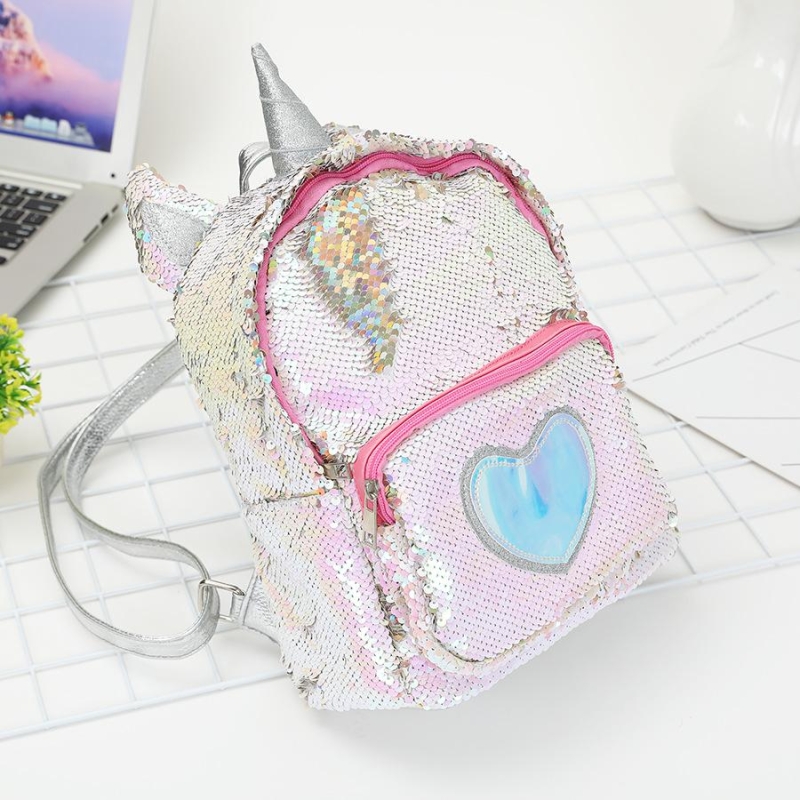 Gold Unicorn Sequin Cute Backpack Holographic School Backpacks