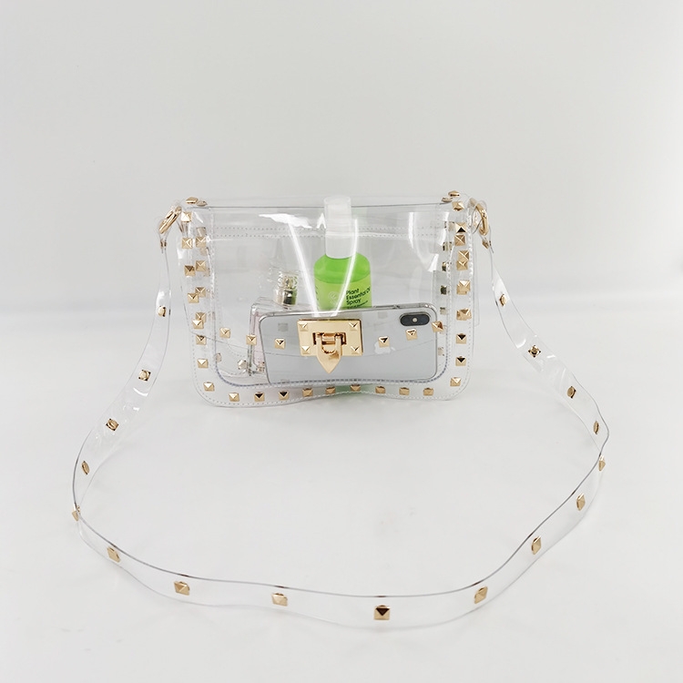 Glitter Circle Bag Mini Rhinestone Decor Glamorous, Clear Bag | SHEIN