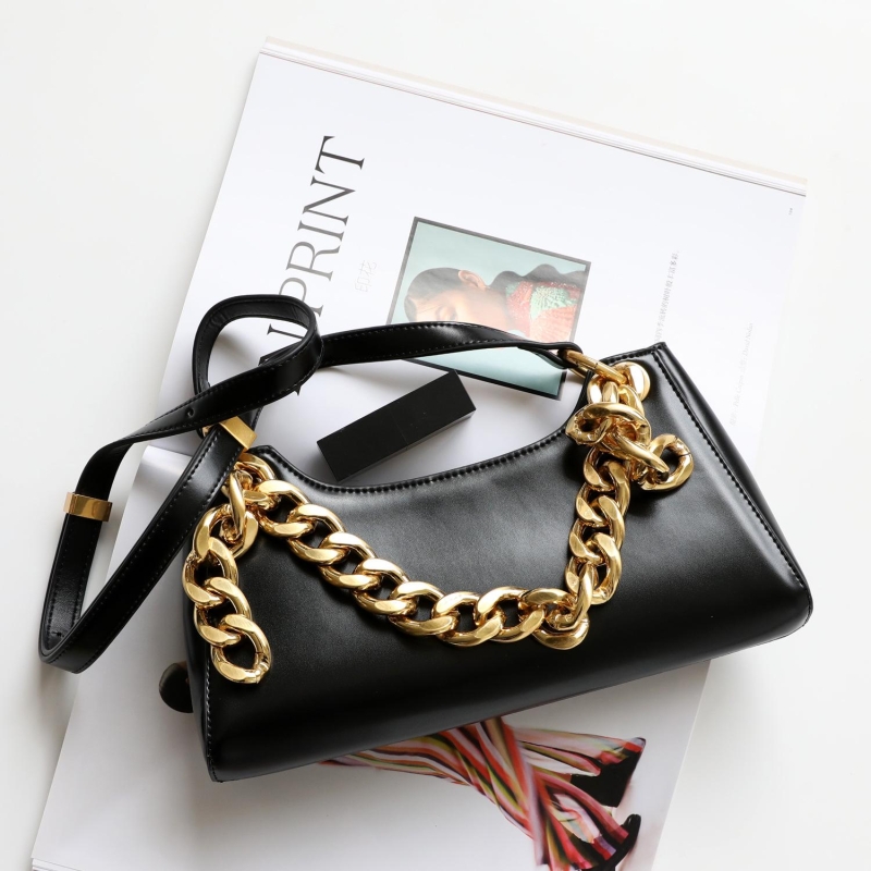 Black Gold Chains Shoulder Bags