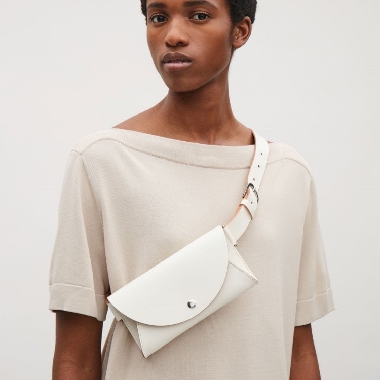 Baginning Women's White Fanny Pack Fashion Belt Bag