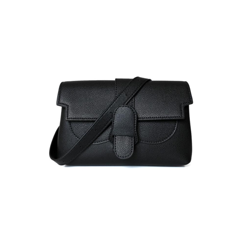 Purple Leather Convertible Flap Crossbody Belt Bag Retro Handbags