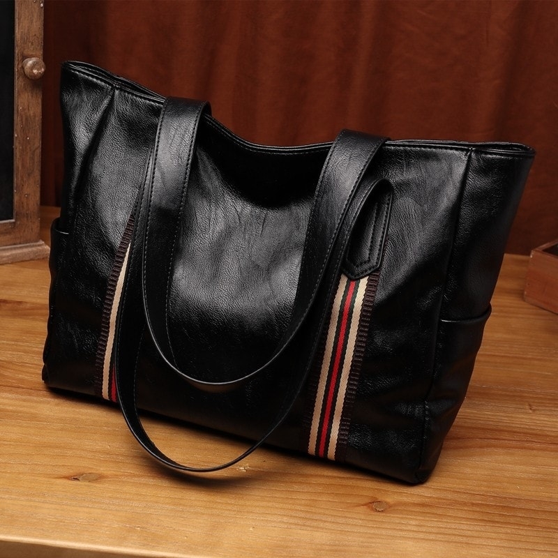 Women's Black large Tote Bag