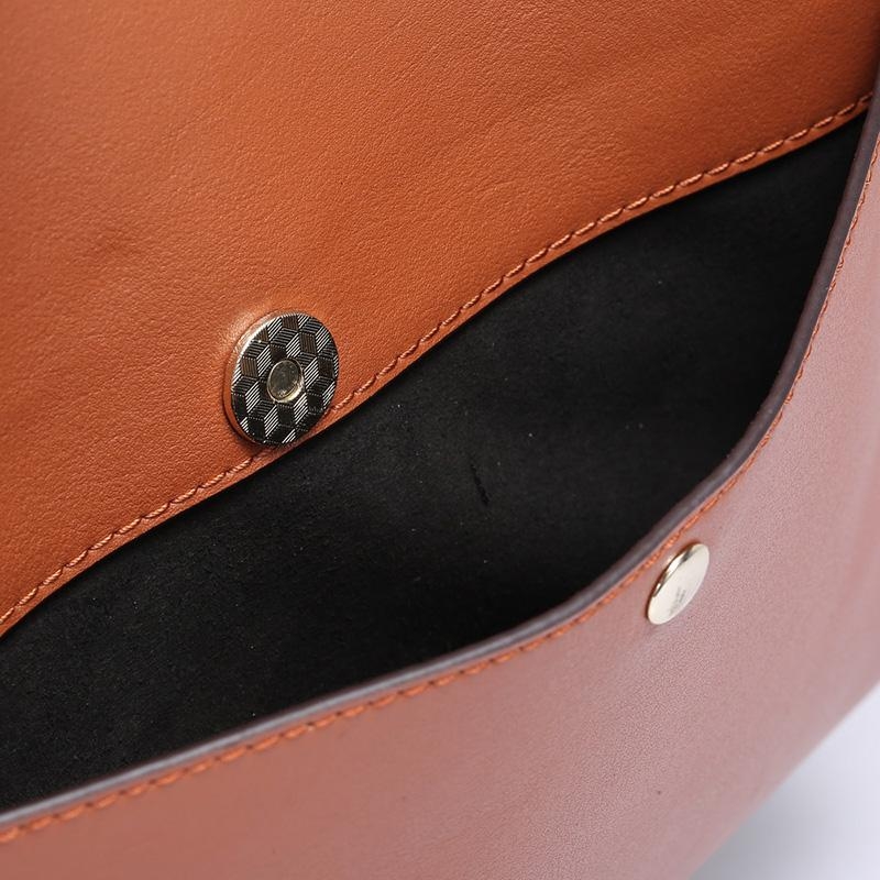 Genuine Leather Crossbody Bags Wide Strap Women Shoulder Bag for