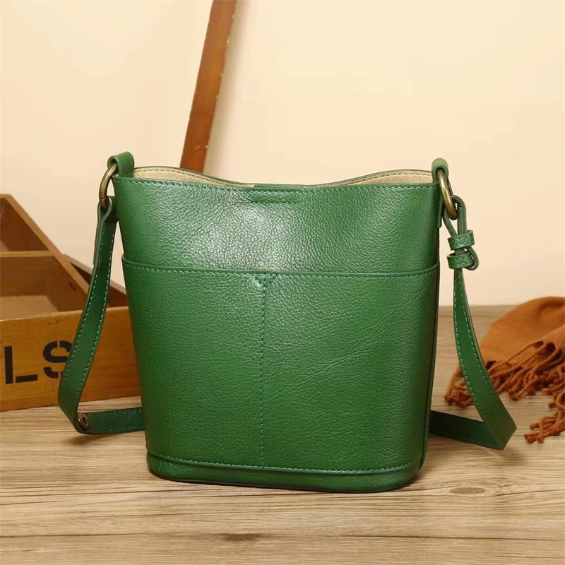 Green Leather Bag Satchel Bag Mini Leather Messenger 