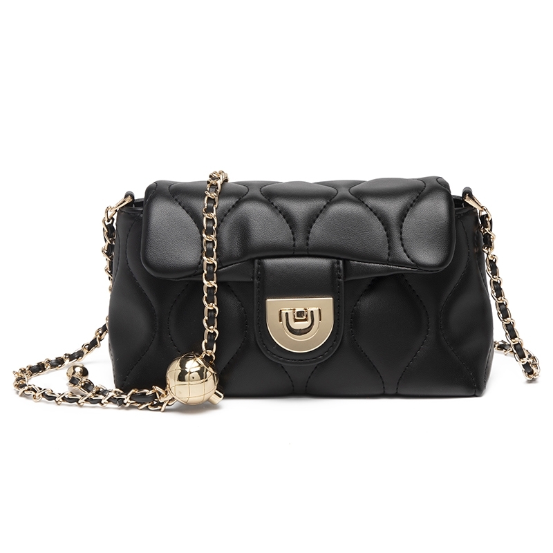 Women's Leather Flap Quilted Chain Shoulder Mini Bags