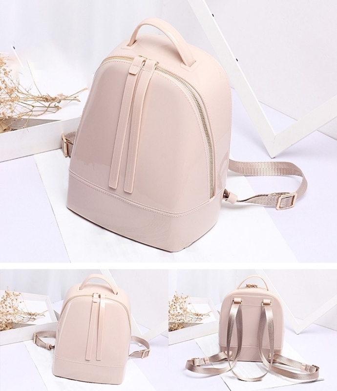 Pink Backpack Cute Clear Jelly Bags