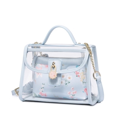 Transparent jelly bear/ bunny shoulder Bag / daily bag / Clear Jelly bag