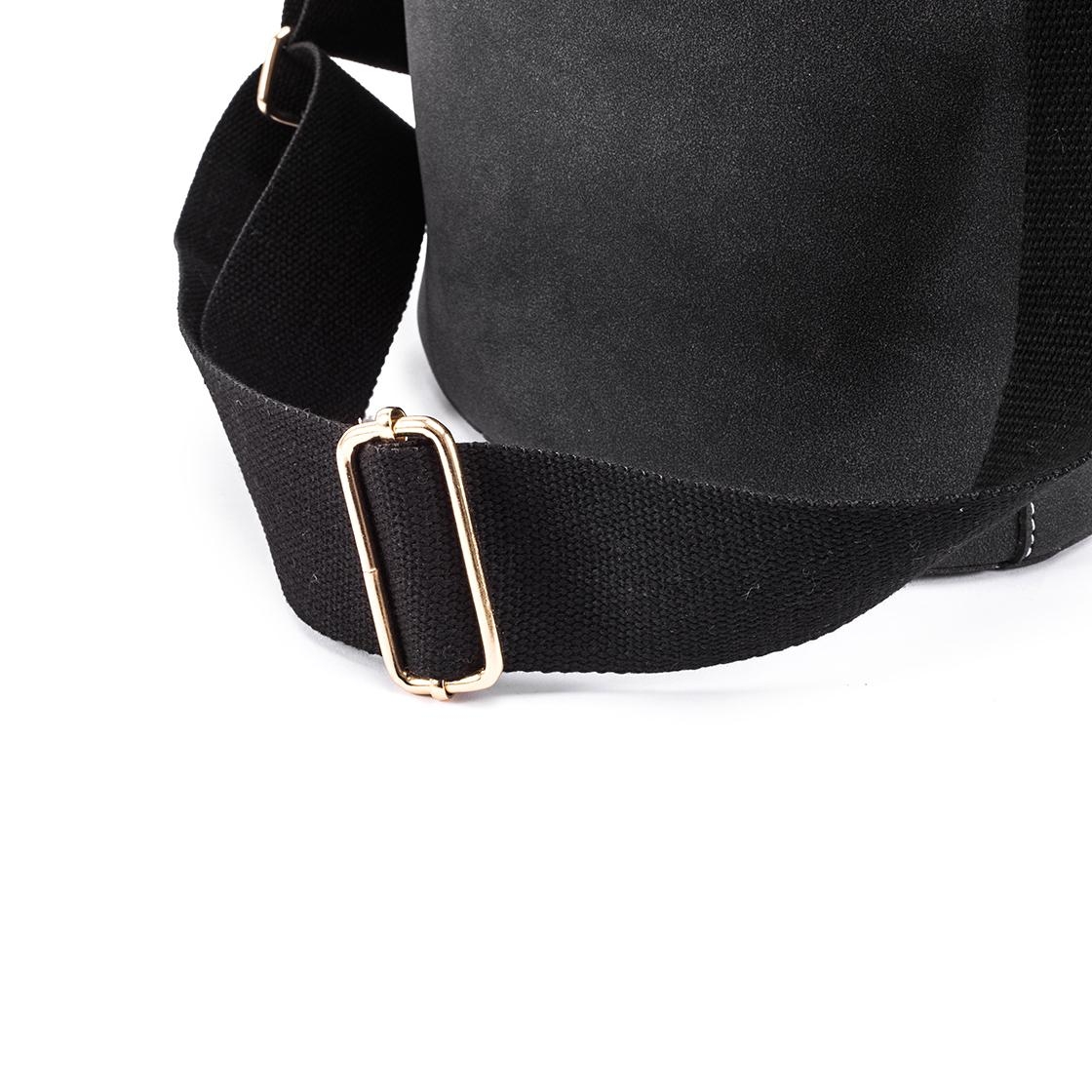 Women Casual Shoulder Bag Solid Pu Leather Wide Bag Strap Cross