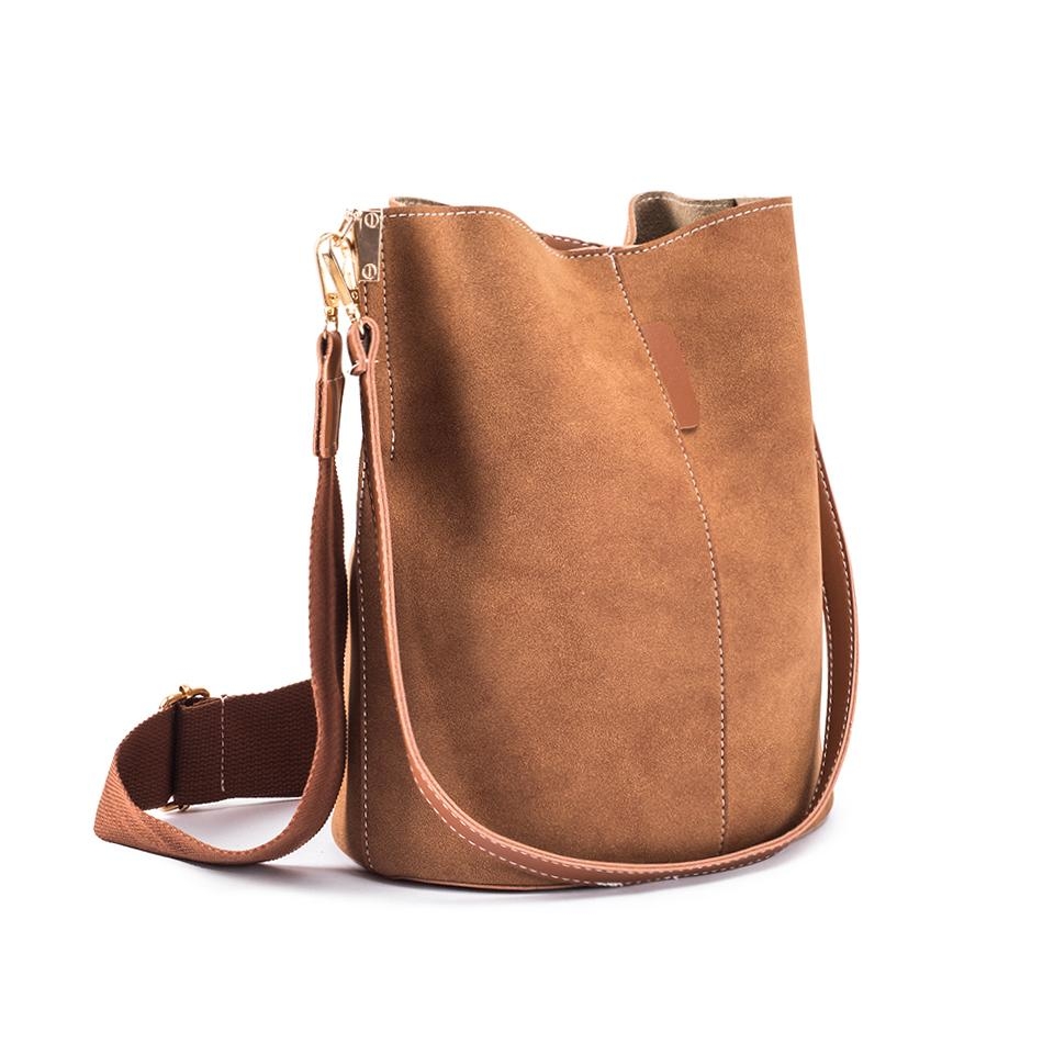 Tan Adjustable Wide Strap Over The Shoulder Bags