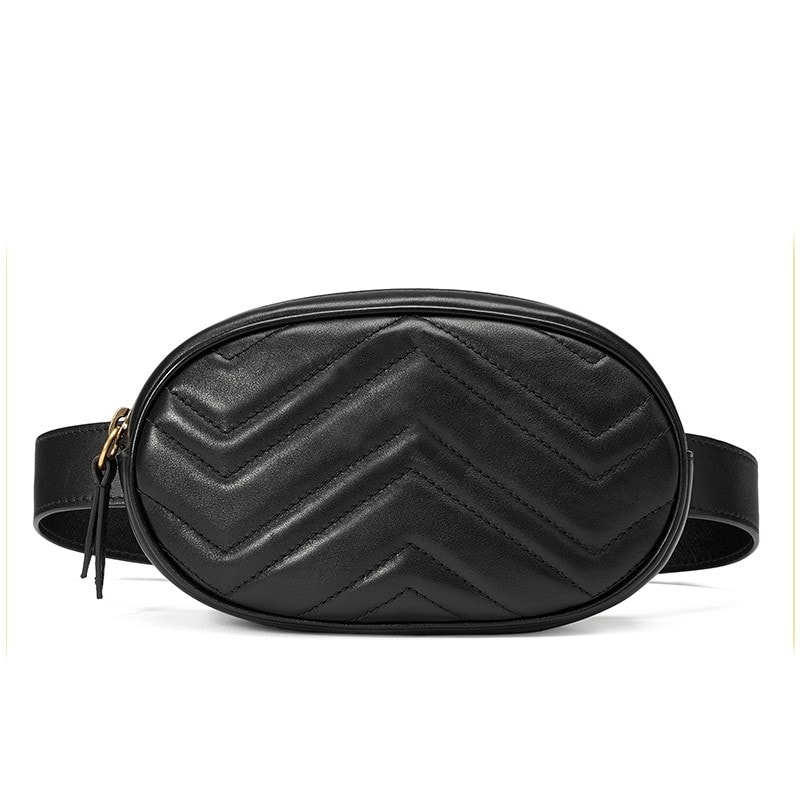 Fashionably Late Faux Leather Quilted Fanny Pack In Black • Impressions  Online Boutique