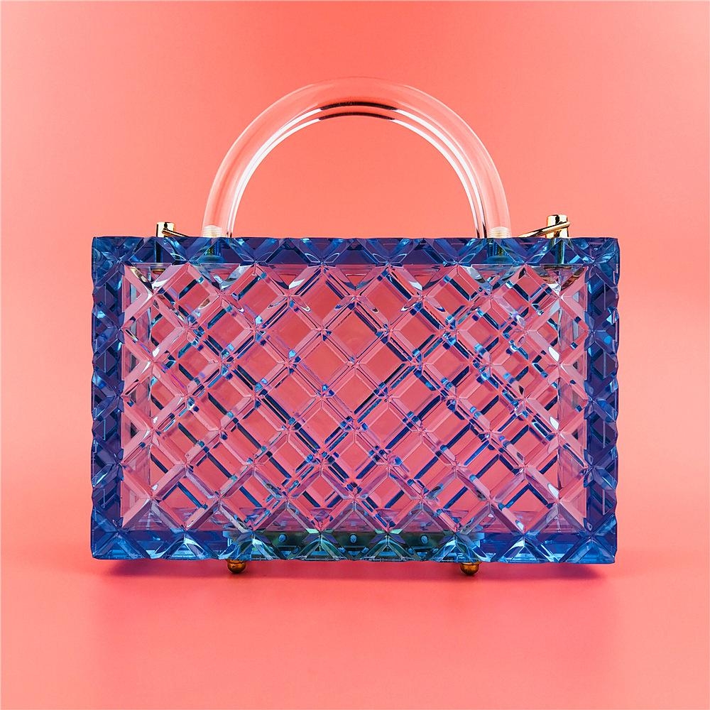 Clear Colored Acrylic Clutch Purse – Source.At
