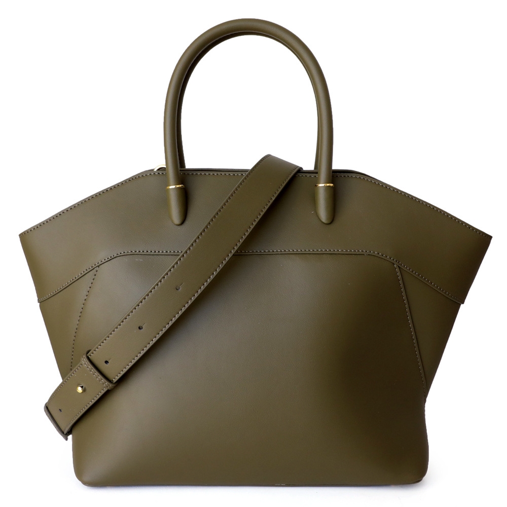 Loren Medium Leather Tote Bag - Olive Green — ALEXANDRA DE CURTIS | Italian  Leather Handbags, Purses & Ballet Flats