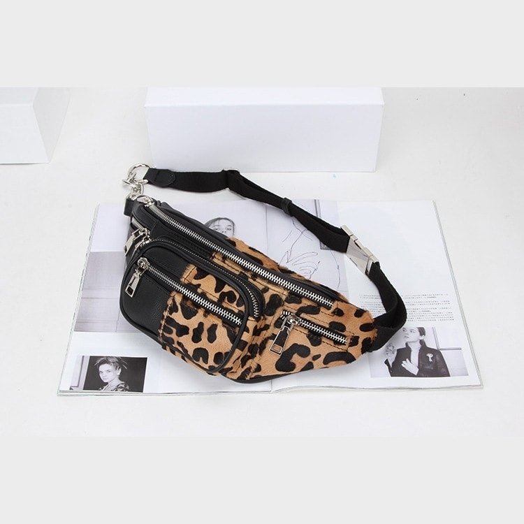 Leopard Printed Fanny Pack Fashion Belt Bag | Baginning