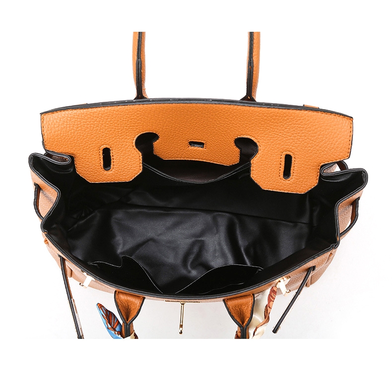 Pink Vegan Leather Handbags Scarves Double Top Handle Satchel Bag