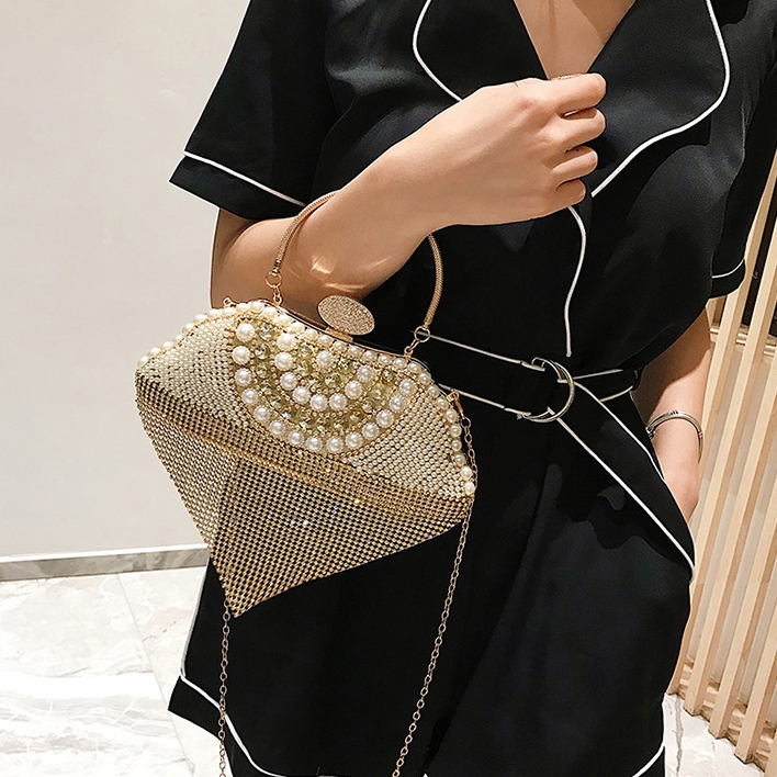 Glitter Clutch Purses for Women Evening Bags and Cluthes with Twist  Lock,Bride Purse for Wedding