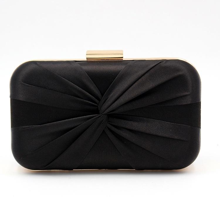 Black Square Clutch Bag Women's Evening Purses for Party Ball