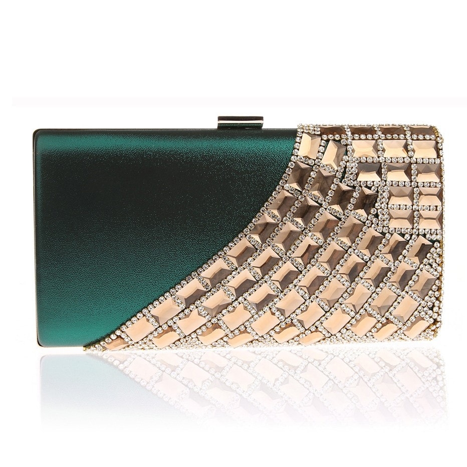 Gold Flap Evening Clutch Bag - For Weddings & Evening Occasions