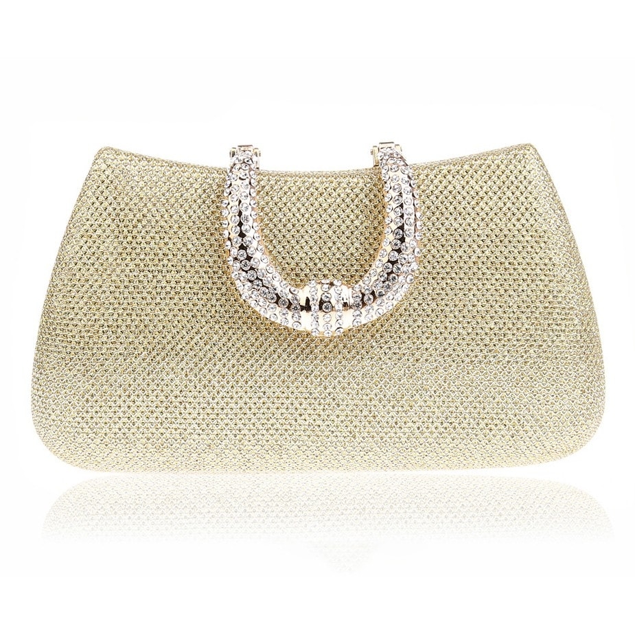 DEBIMY Rhinestone Evening Bag 3D Diamond Shape Crystal Clutch Purse for  Wedding Formal Party Gold: Handbags: Amazon.com